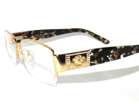 versace gold frame eyeglasses.